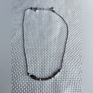💥SALE💥 Brighton Necklace Curved Oval Floral Sterling Silver